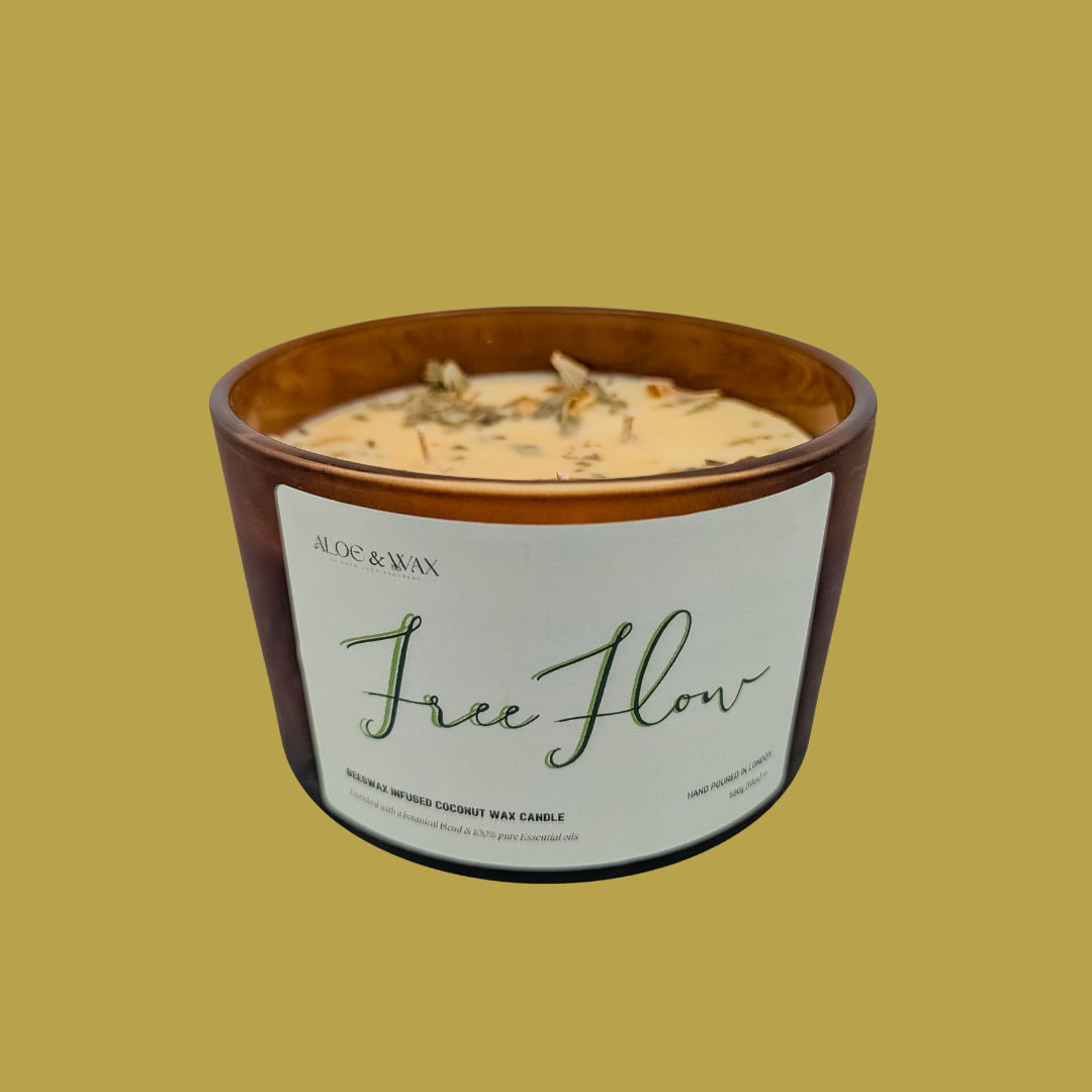 FREE~FLOW | Beeswax Infused Coconut Wax Candle