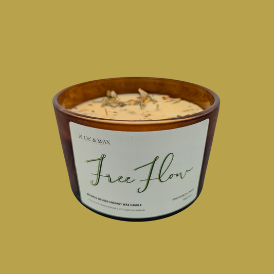 FREE~FLOW | Beeswax Infused Coconut Wax Candle