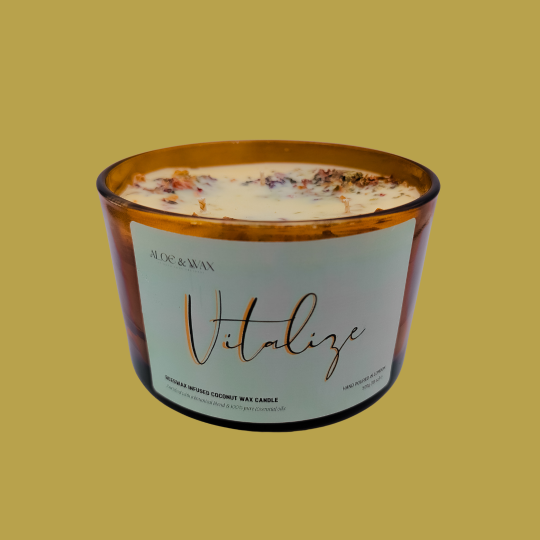 VITALIZE | Beeswax Infused Coconut Wax Candle