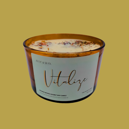VITALIZE | Beeswax Infused Coconut Wax Candle