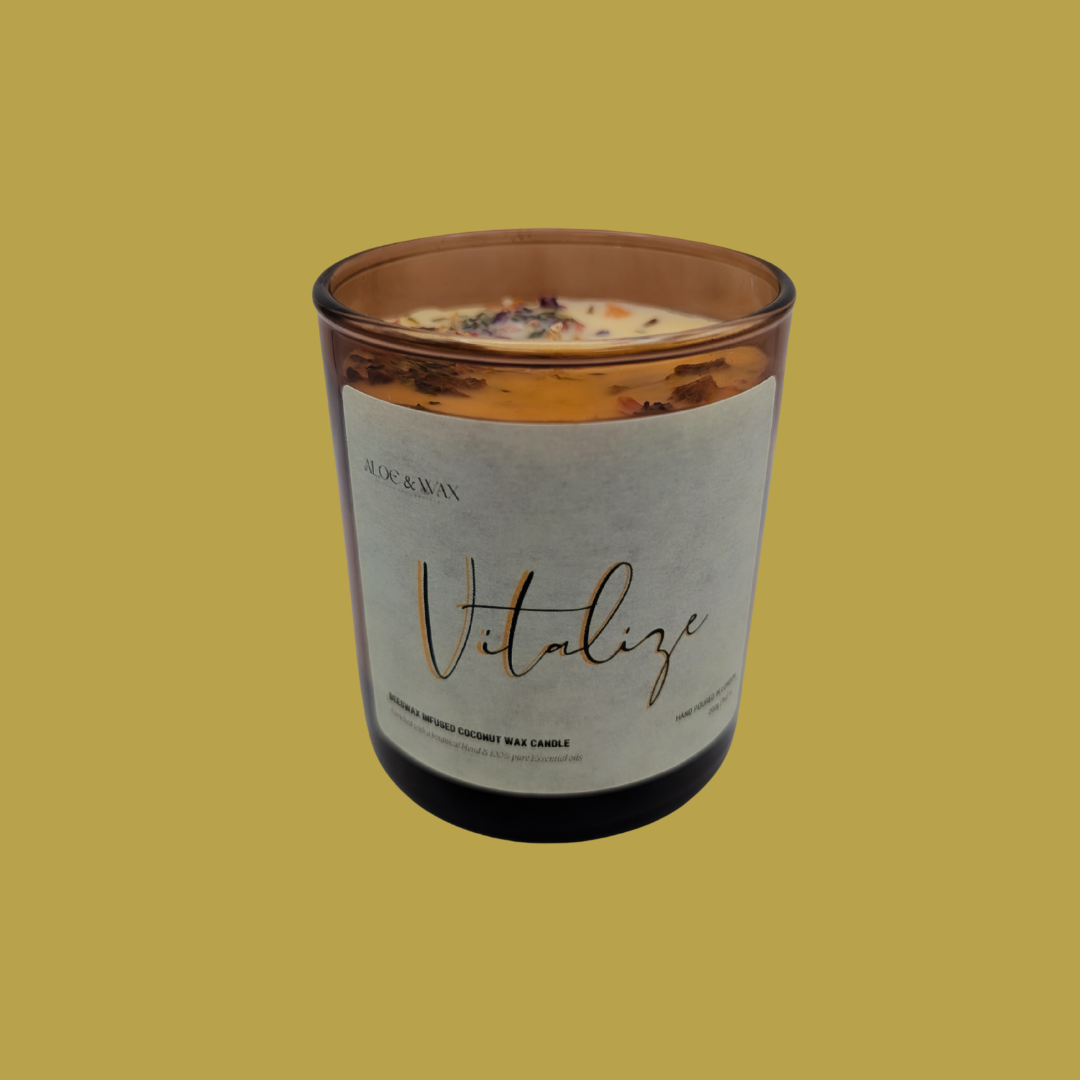 VITALIZE | Beeswax Infused Coconut Wax Candle