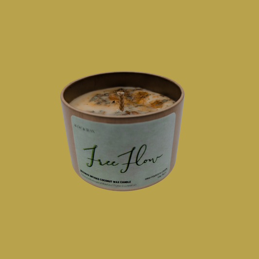 FREE~FLOW | Beeswax Infused Coconut Wax Candle | On-The-Go Edition - 100g